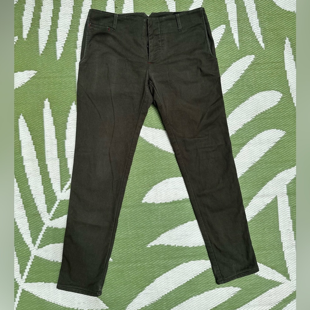 Forest Green Bull Denim Field Pant 18 waits, 32W